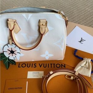 Speedy Bandouliere Bag By The Pool Monogram Giant 25